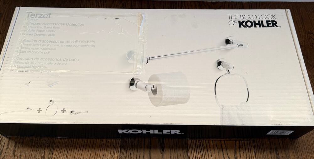 Kohler Terzet 3-piece Bath Accessory Set Polished Chrome Finish